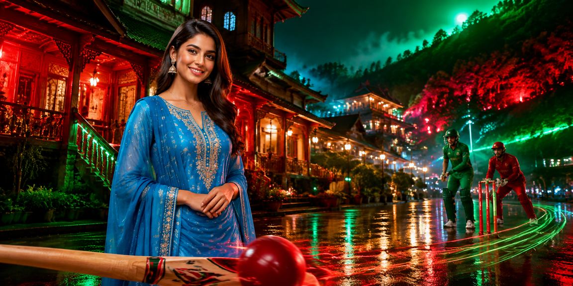 বান্দরবানে সালোয়ার কামিজ পরা ব্যবহারকারী মোবাইলে ক্রিকেট বেটিং করছেন